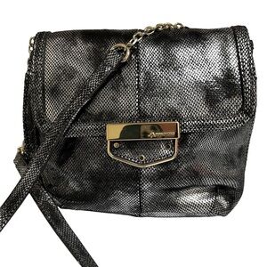 B.Makowsky Lombard Metallic Crossbody Bag